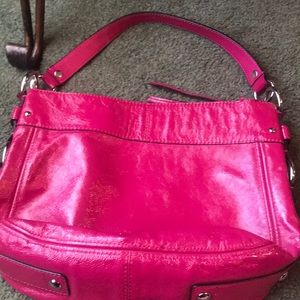 Hot pink Coach purse